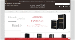 Desktop Screenshot of caves-a-vin.com