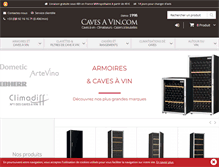 Tablet Screenshot of caves-a-vin.com